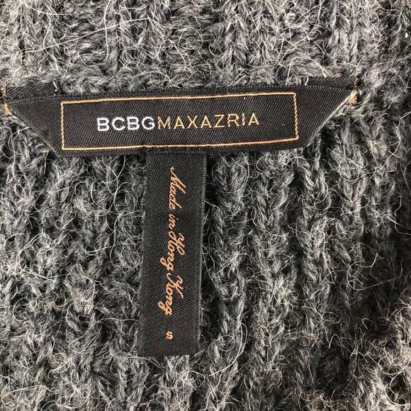BCBGMaxzria Gray Wool Alpaca Blend Knit Sweater Dress Small - Picture 10 of 16